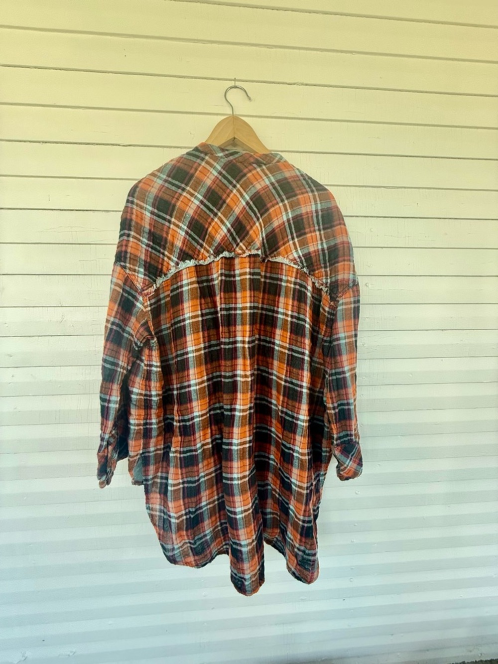 Intimately by free people colorless Plaid Button-Up Shirt. - Picture 2 of 7